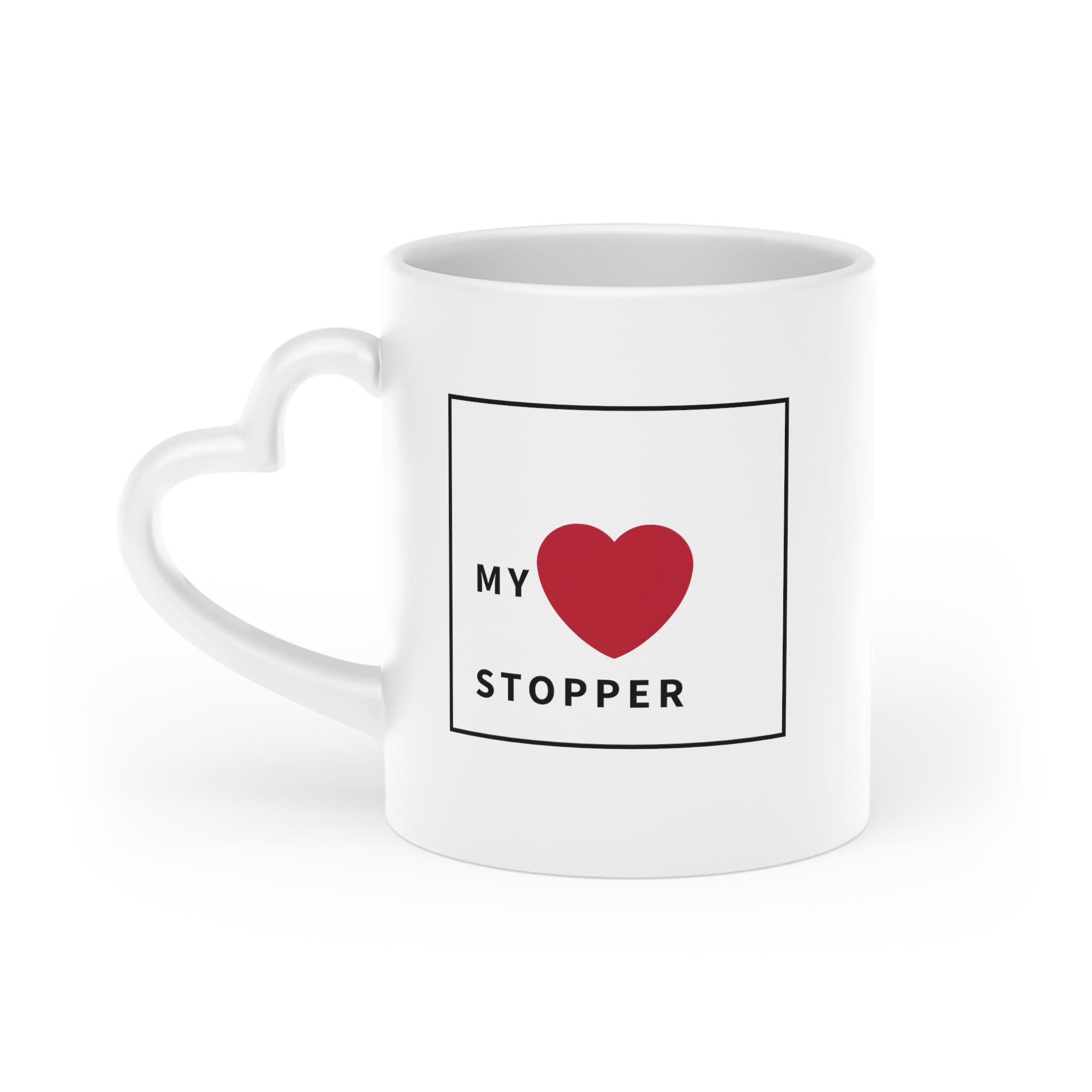 My Heart Stopper Heart-Shaped Mug