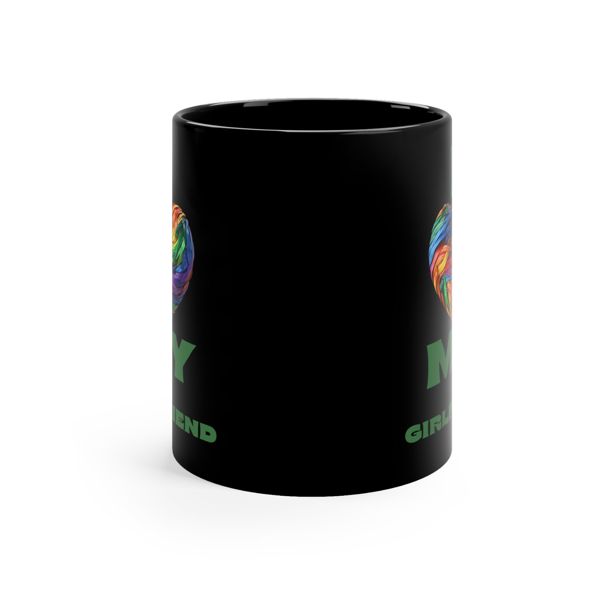 I Love My Girlfriend 11oz Black Mug #4