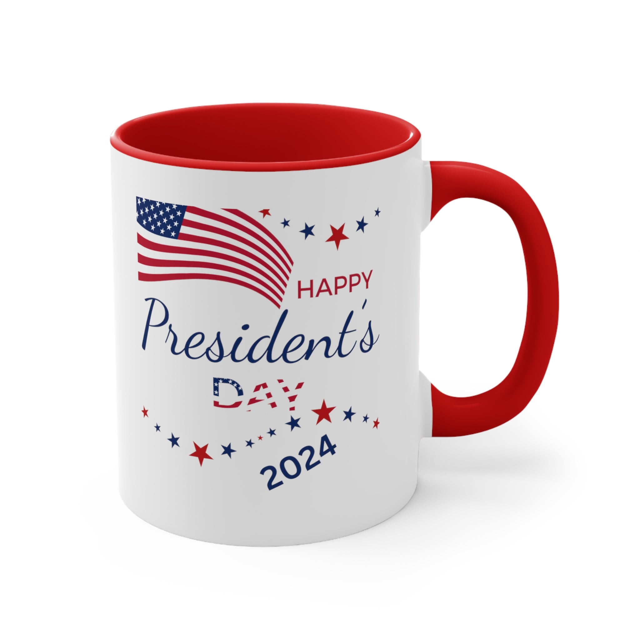 Happy President's Day 2024 Accent Coffee Mug, 11oz