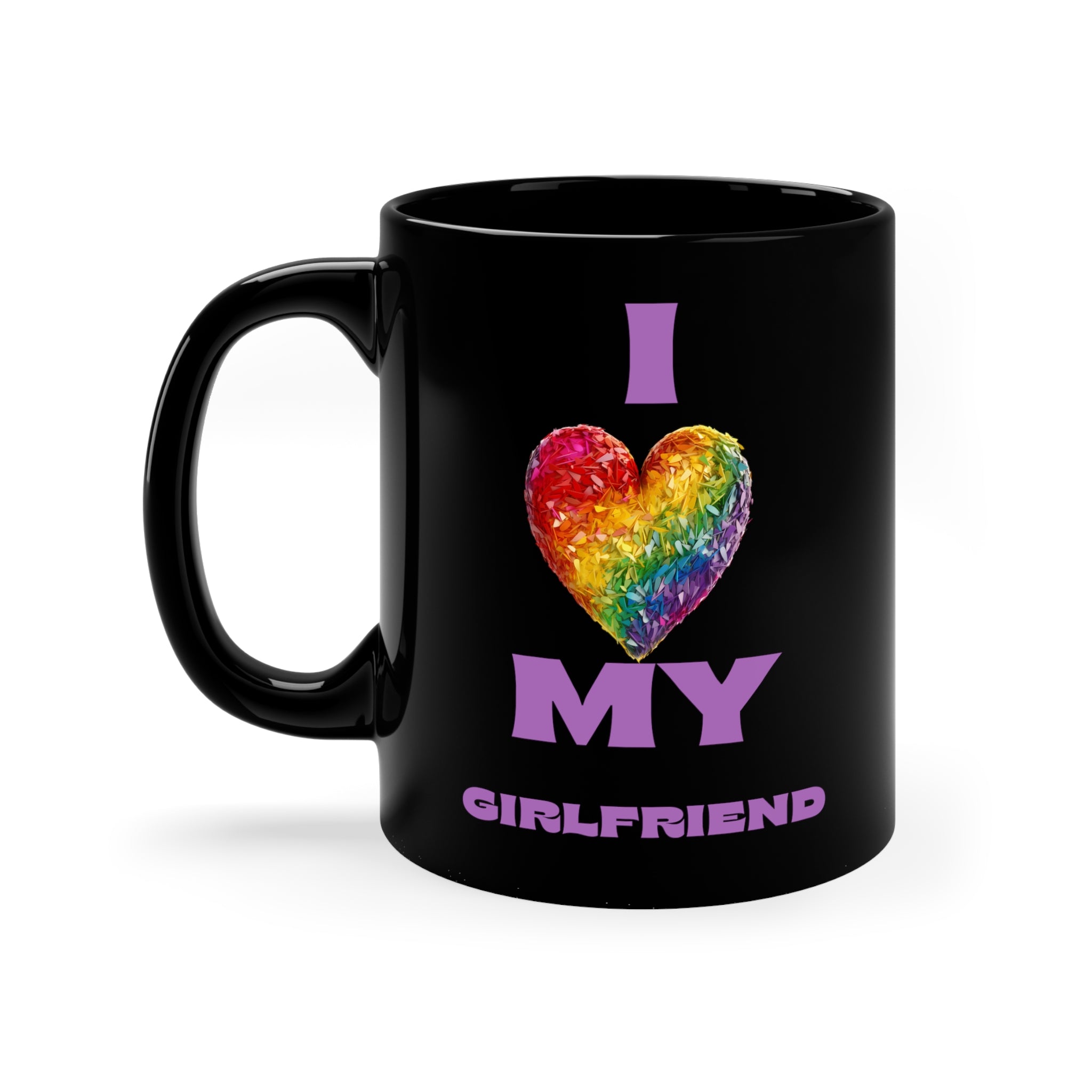 I Love My Girlfriend 11oz Black Mug #7