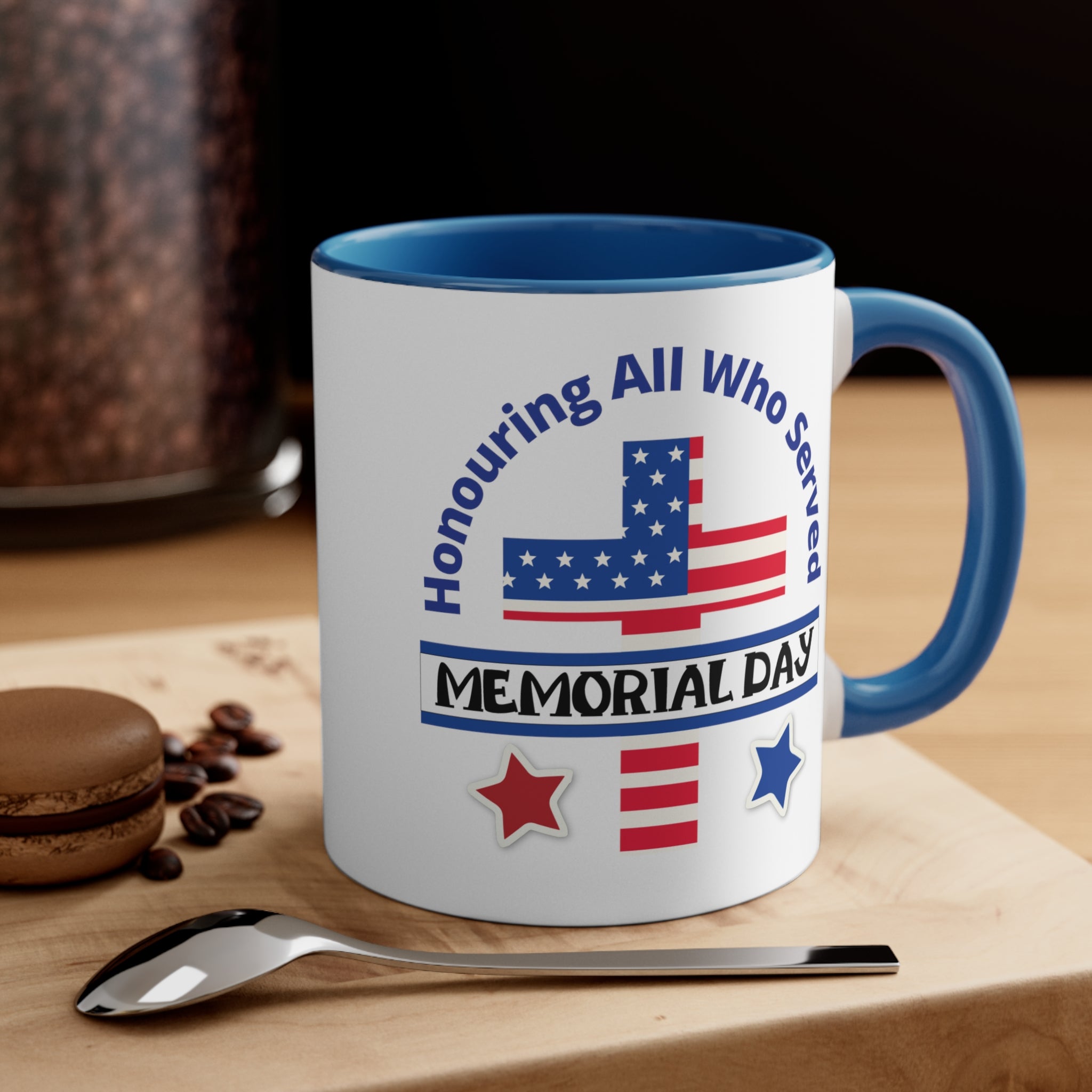 Memorial Day Accent Coffee Mug, 11oz - Blue/11oz