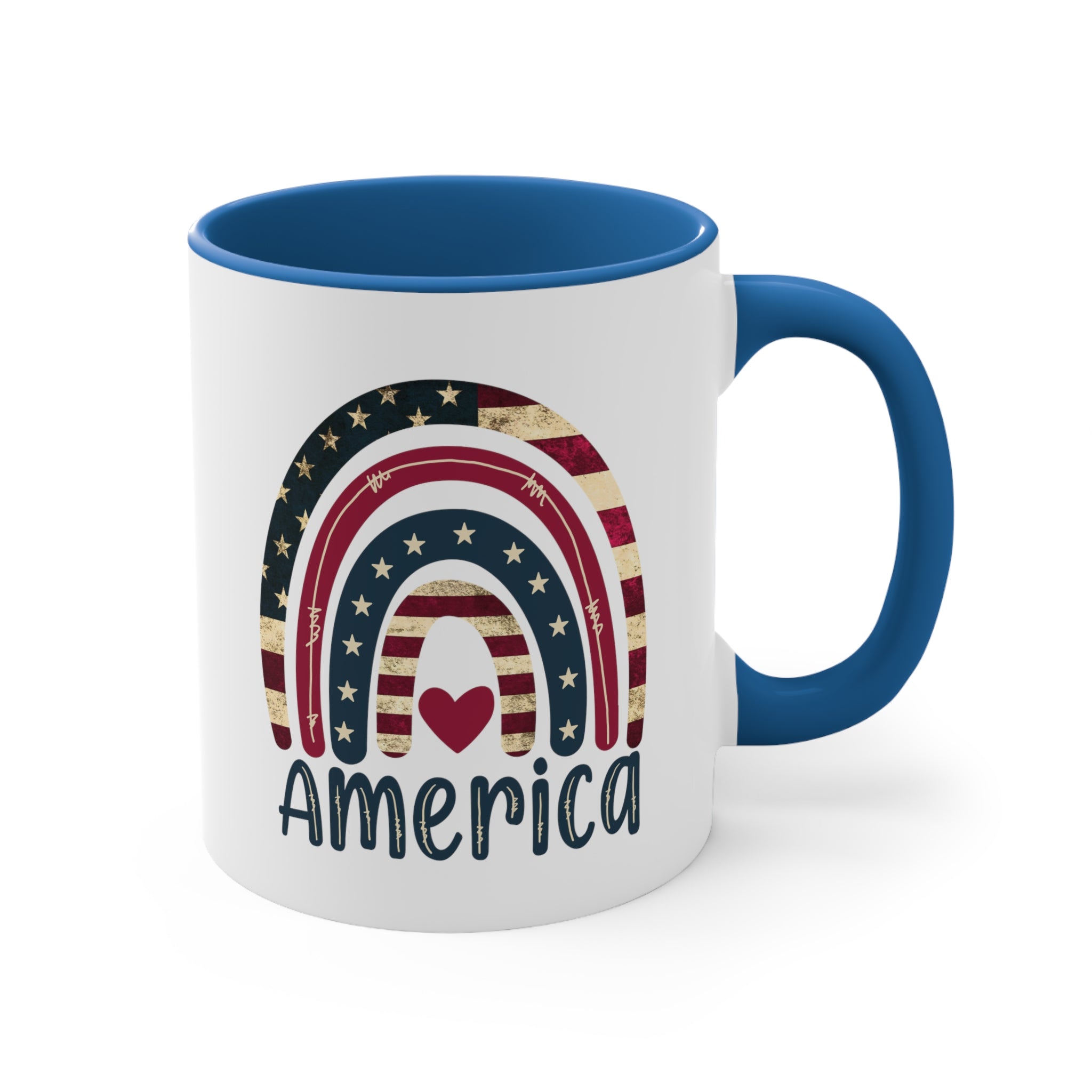 Love America Accent Coffee Mug, 11oz