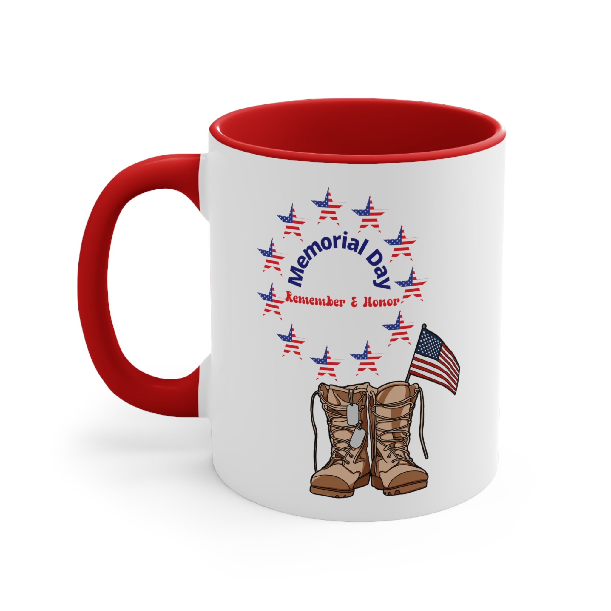 Memorial Day Accent Coffee Mug, 11oz - Blue