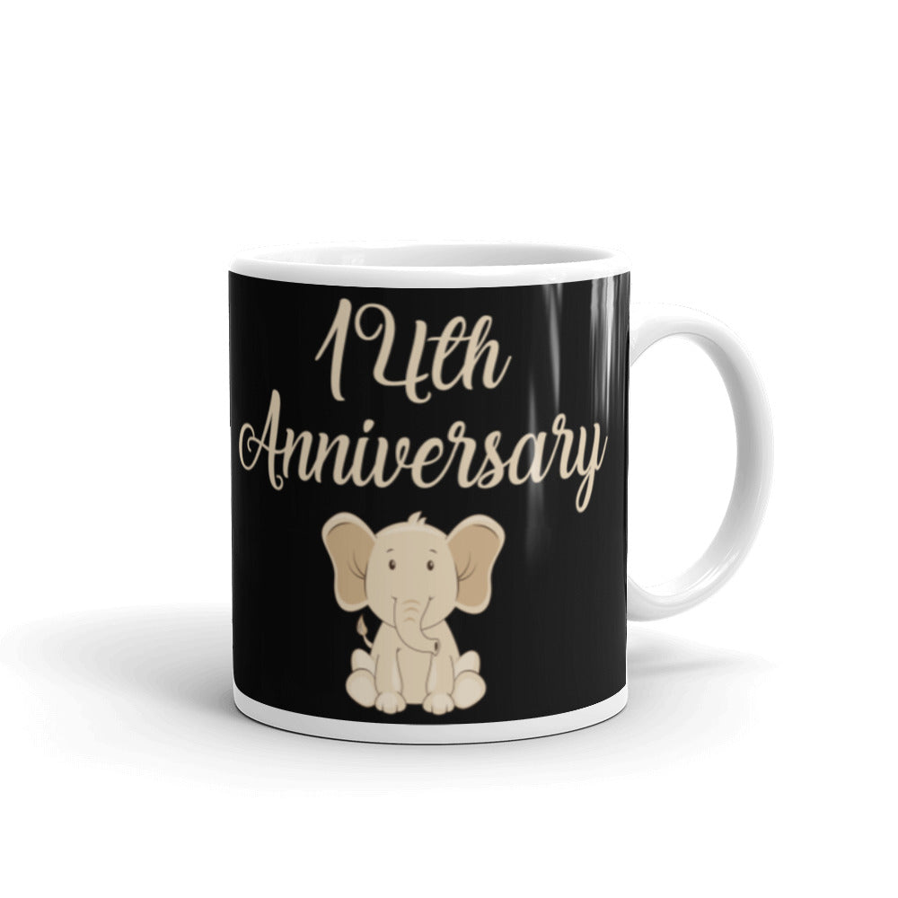Contemporary Ceramic Anniversary Mug